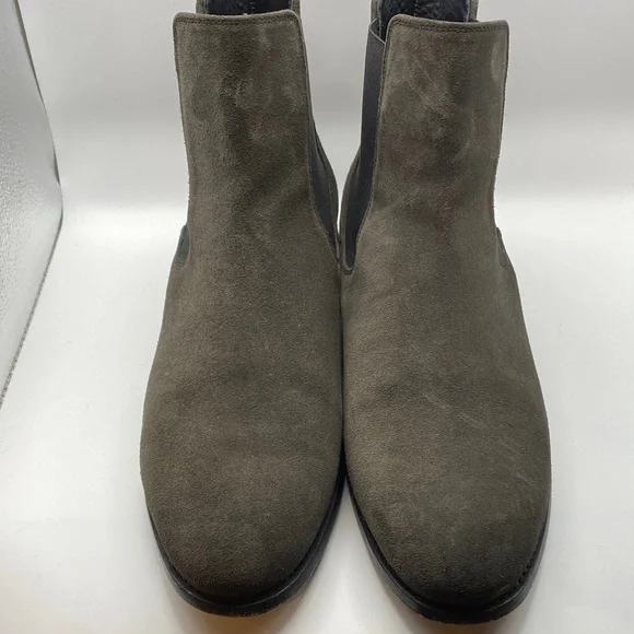 Thursday Boot Company Dark Olive Suede Chelsea Boots - Picture 2 of 10